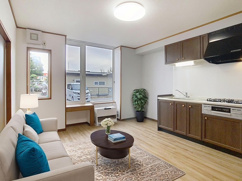 居室・リビング　本画像はCGで作成しており実際に現地に家具は置かれてません。