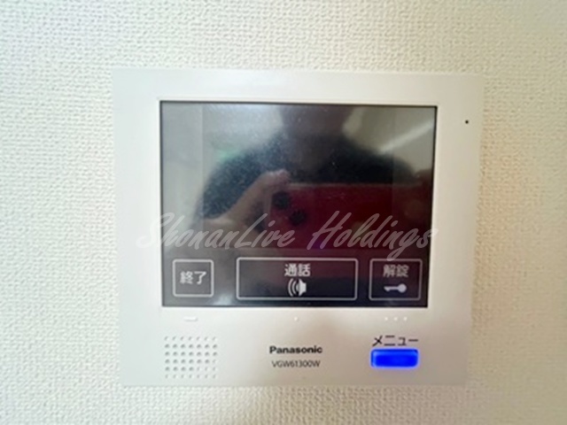 セキュリティ　モニター付きインターホンでセキュリティ安心♪