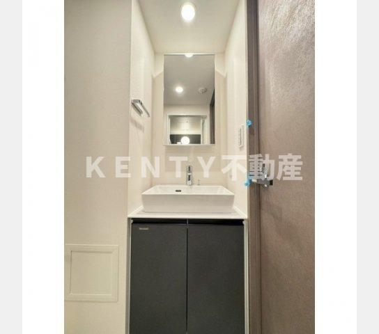 洗面設備　脱衣スペースもあります