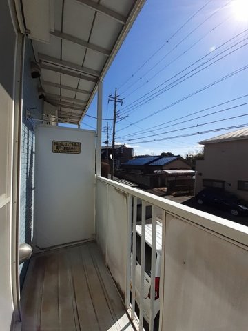 バルコニー　外からの目が気にならないバルコニーで洗濯物が干せます