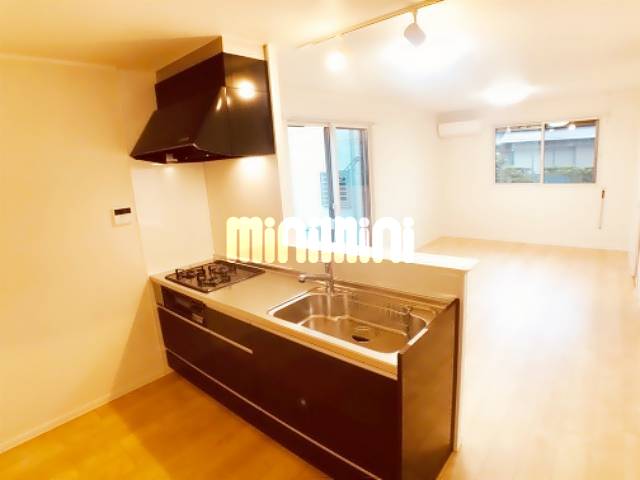 キッチン　３口のシステムキッチン