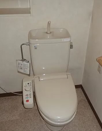 トイレ　落ち着いた色調のトイレです