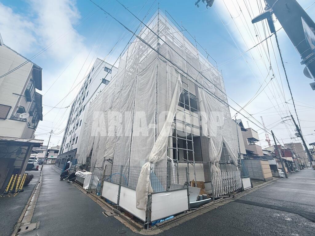 建物外観　2025年完成、大手ハウスメーカー施工のデザイナーズアパート