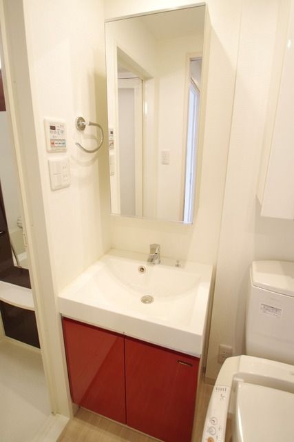 洗面設備　★鏡が大きいオシャレな洗面台★