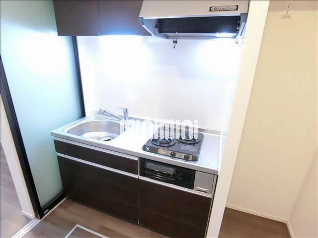 キッチン　２口ガスコンロのシステムキッチンです。