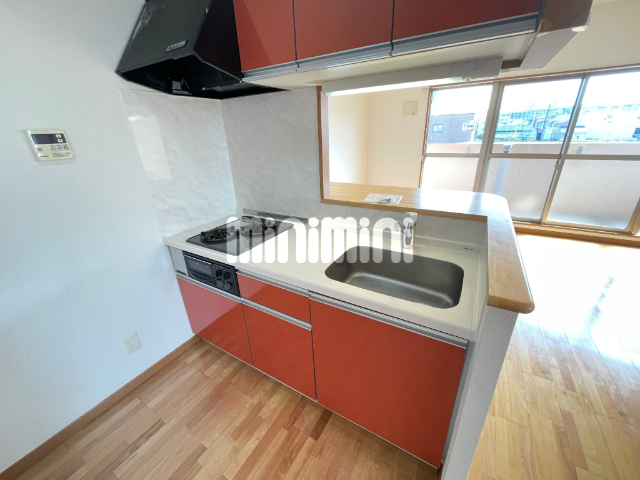 キッチン　反転タイプのお部屋の写真です。