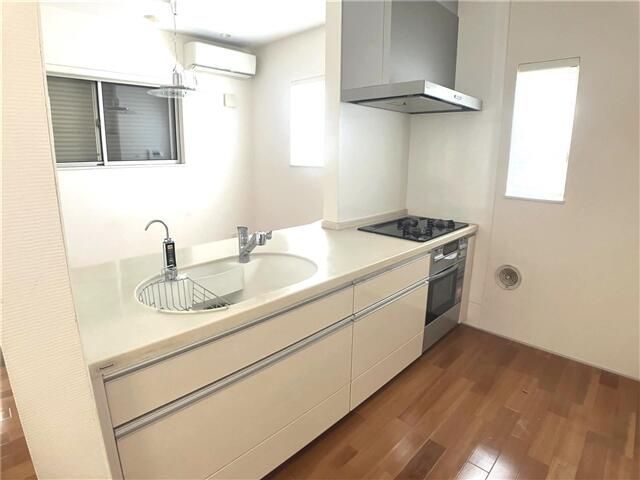 キッチン　■グリル付３口ガスコンロシステムキッチン■都市ガス♪