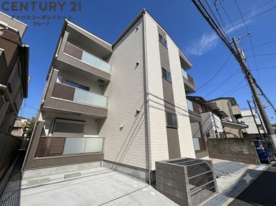建物外観　宅配BOX付きで不在時も便利！