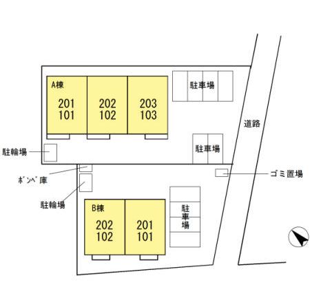 その他　ネット無料。区画図です