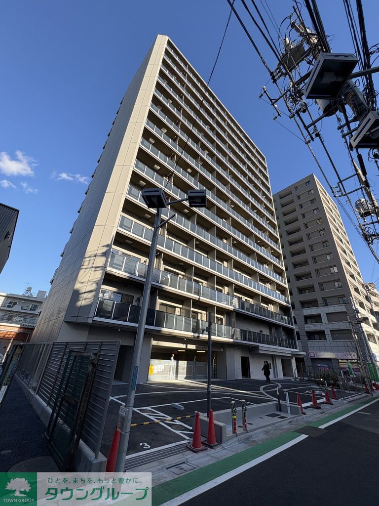 建物外観　新築工事中