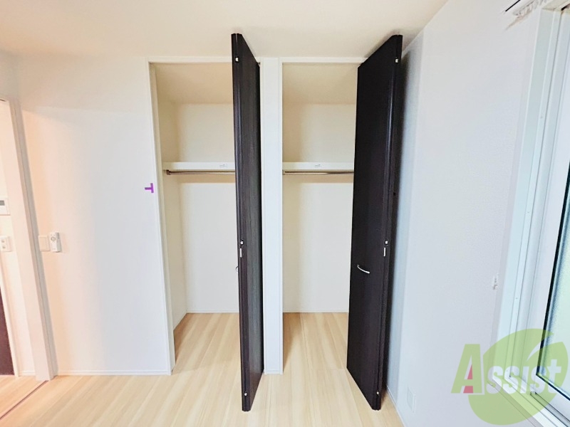 収納　各所に収納があるので、お部屋がすっきり片付きますね。