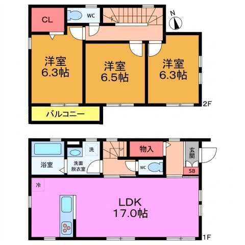 江戸川5丁目貸家の間取り写真