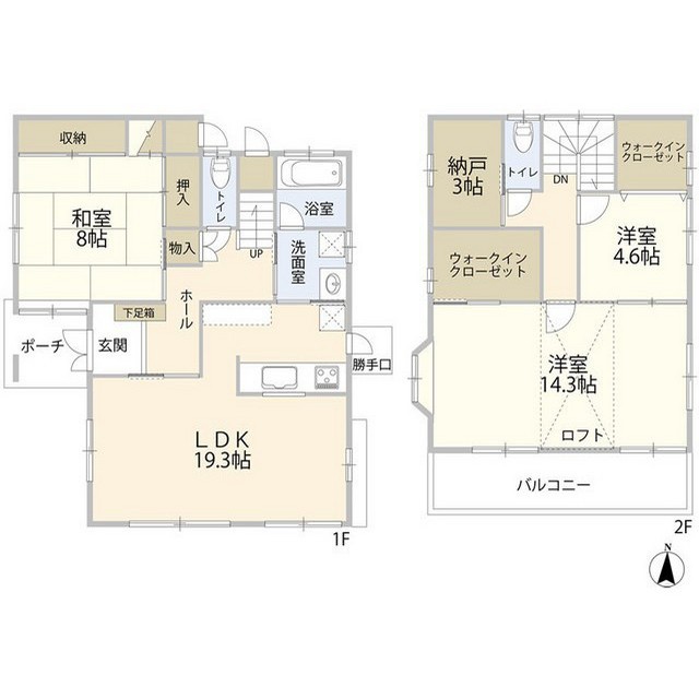 我孫子市南新木3丁目住宅の間取り写真