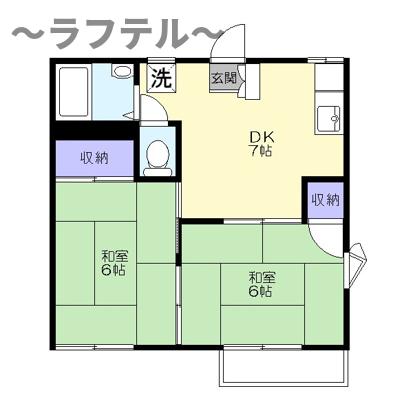フォーブル鍵山Bの間取り写真