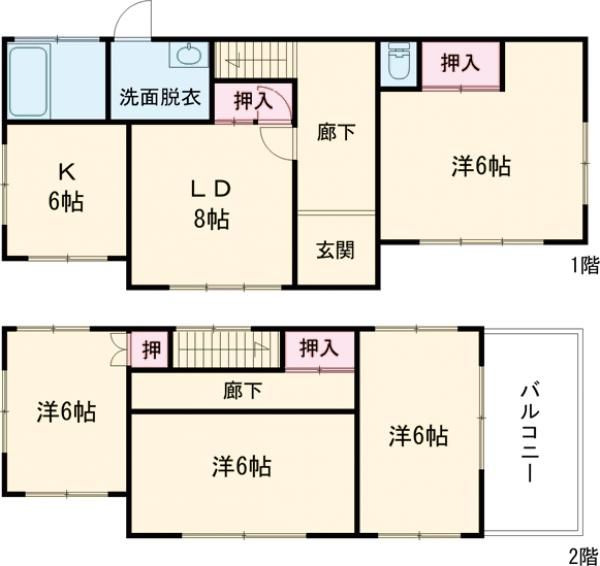 守谷市百合ヶ丘2丁目戸建の間取り写真