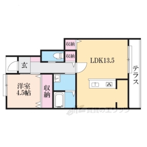 RENOSTAY京都嵯峨デザイナーズAPの間取り写真