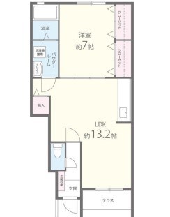グレイスアニバーサリー西館の間取り写真