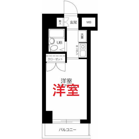 京急本線 新馬場駅 徒歩4分 9階建 築30年の間取り写真