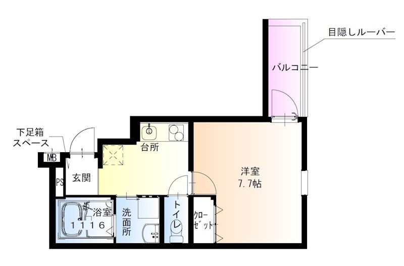 フジパレス尼崎三反田1番館の間取り写真
