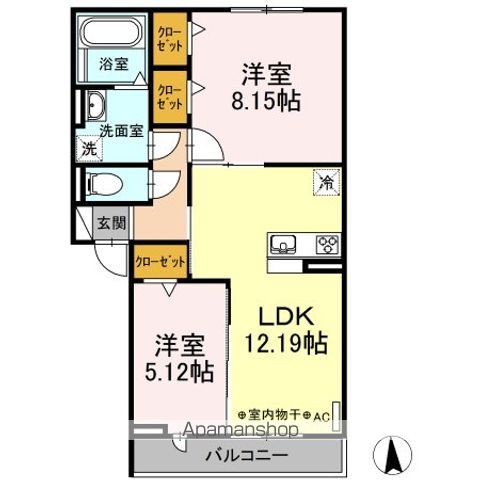 ＪＲ中央本線 春日井駅 徒歩10分 3階建 築7年の間取り写真