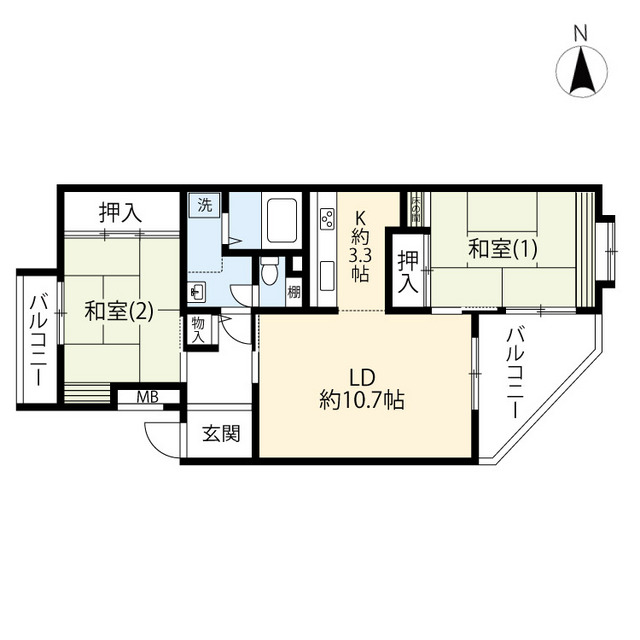 URパークサイド田無向台の間取り写真
