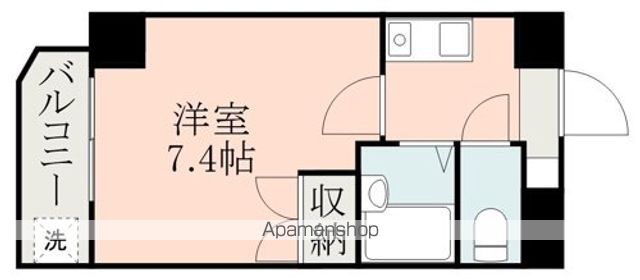 アビタシオン黒髪の間取り写真
