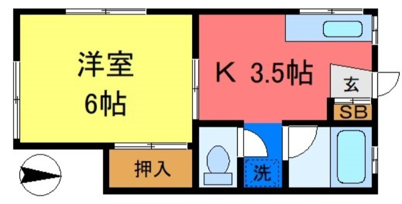 第一コーポの間取り写真