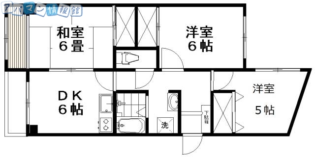 産栄マンションの間取り