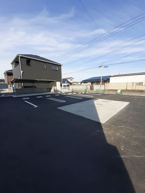 【大崎市古川福浦のアパートの駐車場】