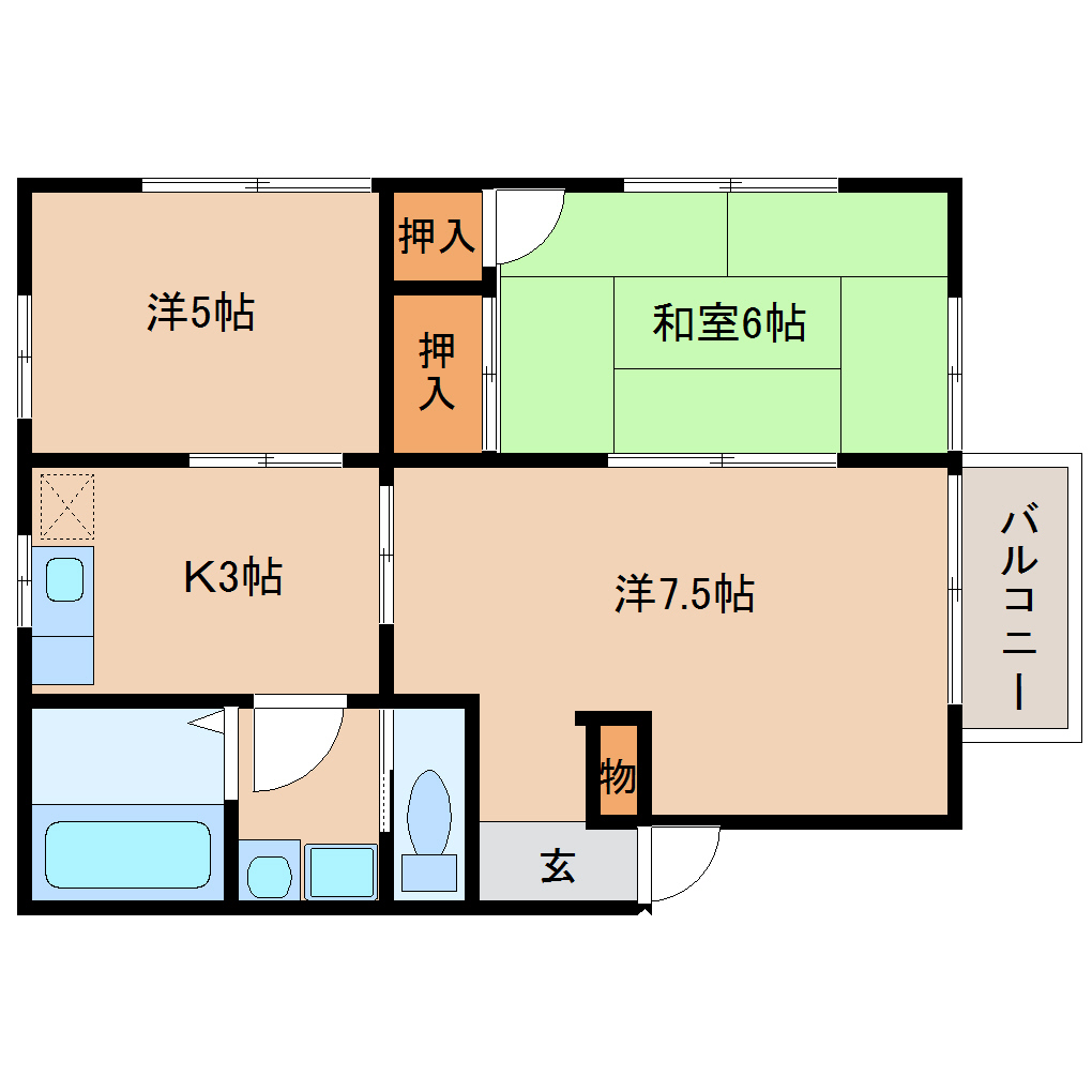 国府フェリスIの間取り