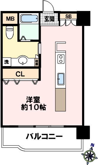 オークメゾン新神戸の間取り