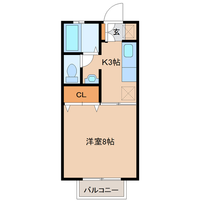 トゥインクルコート文化町１２番館の間取り