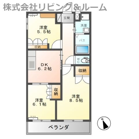 エスポアール・Ｃの間取り