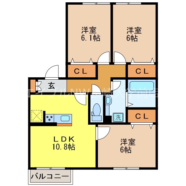 ウィット深堀の間取り