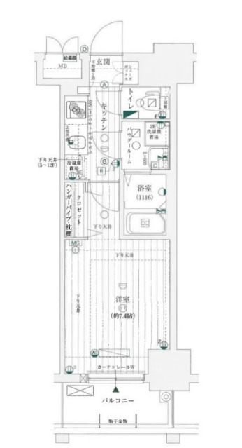 【レジュールアッシュ神戸元町の間取り】