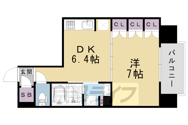 イーグルコート烏丸御池ルミエの間取り