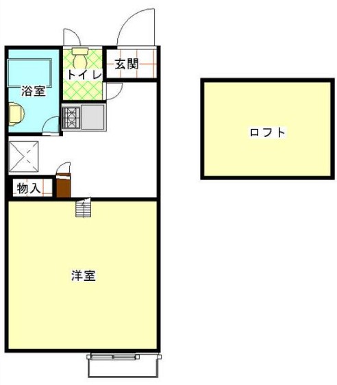 鹿児島市吉野町のアパートの間取り