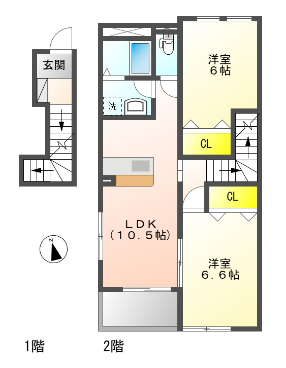 アンソレイェの間取り