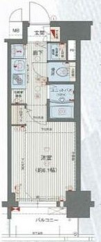 名古屋市中村区名駅南のマンションの間取り