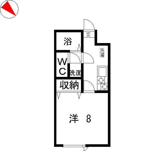 ウイング古屋IIの間取り