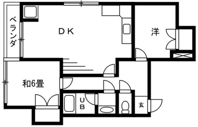 大田区池上のマンションの間取り