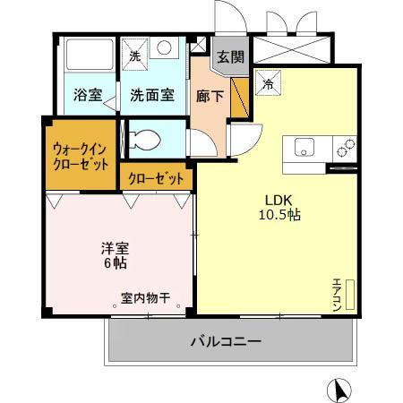 柏市あけぼののマンションの間取り