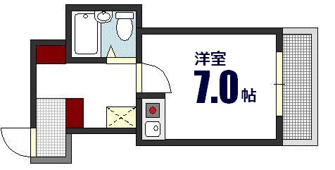 広島市中区小町のマンションの間取り