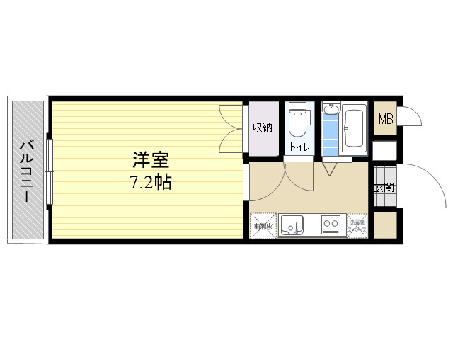 アルウィンコート亀川の間取り