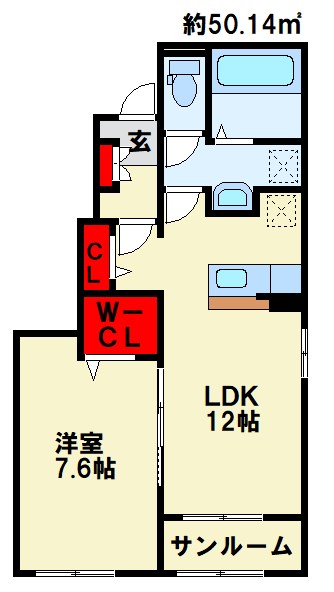 ロータス北泉１の間取り