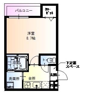 フジパレス百舌鳥赤畑町３番館の間取り