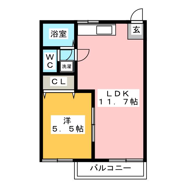 タウニイタカダＡの間取り