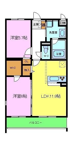 スマイル旭ヶ丘の間取り