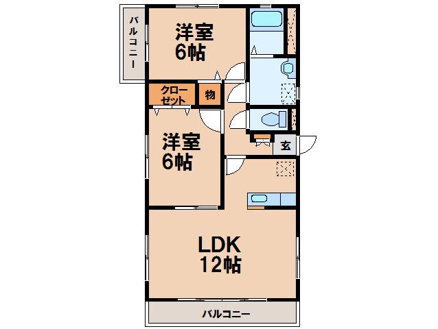 メゾン大嶋の間取り