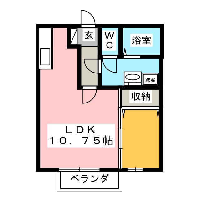 サンフォンテ　Ａの間取り